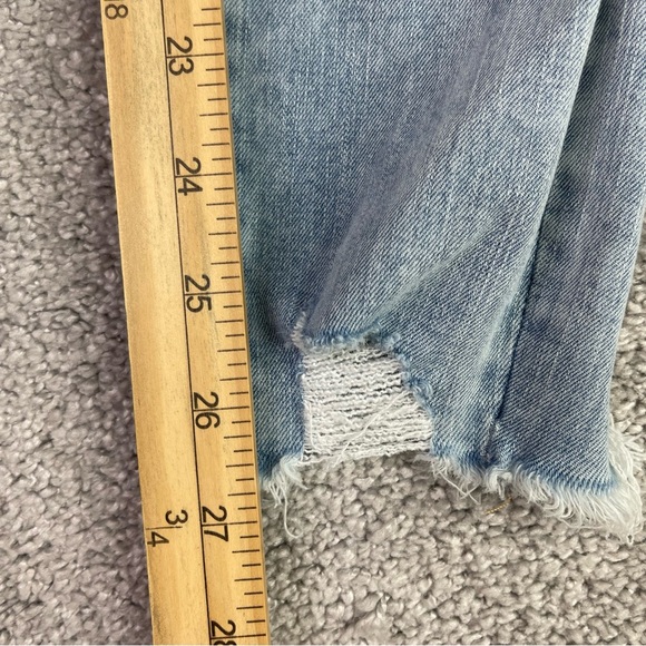 American Eagle Jegging Women's 2 Blue Skinny High Rise Light Wash Distressed - Picture 8 of 10